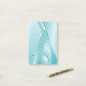 Abstrakte Mustererstellung 4 Post-it Klebezettel (Auf Schreibtisch)