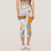 Abstrakte Mustererstellung Capri Leggings (Rückseite)