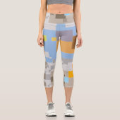 Abstrakte Mustererstellung Capri Leggings (Vorderseite)