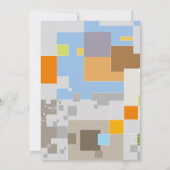 Abstrakte Mustererstellung Dankeskarte (Rückseite)