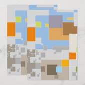 Abstrakte Mustererstellung Dankeskarte (Vorne/Hinten)