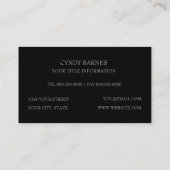 Abstrakte Musterkarte Visitenkarte (Rückseite)