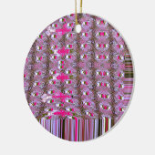 Abstrakte Musterkunst drucken, dicht und komplizie Keramikornament (Links)