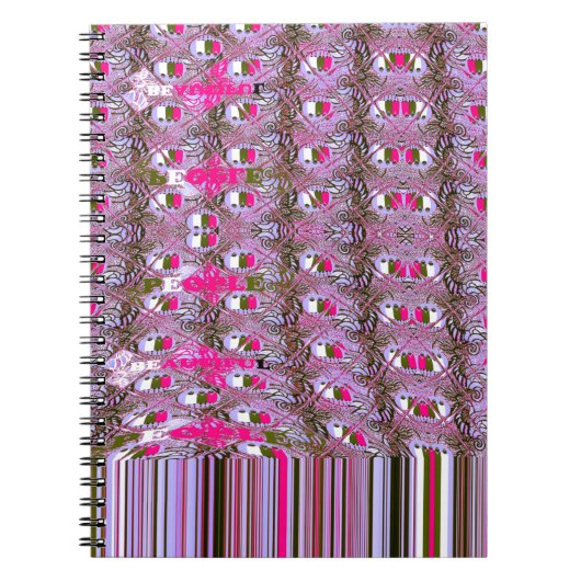 Abstrakte Musterkunst drucken, dicht und komplizie Notizblock (Vorderseite)