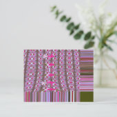 Abstrakte Musterkunst drucken, dicht und komplizie Postkarte (Stehend Vorderseite)