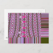 Abstrakte Musterkunst drucken, dicht und komplizie Postkarte (Vorne/Hinten)