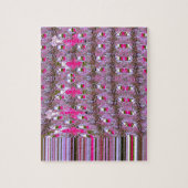 Abstrakte Musterkunst drucken, dicht und komplizie Puzzle (Vertikal)