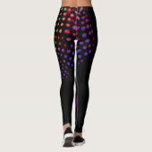 abstrakte Musterkunst Leggings (Rückseite)
