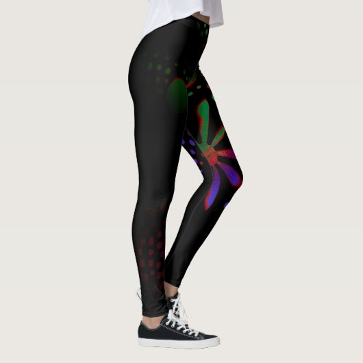 abstrakte Musterkunst Leggings (Rechts)