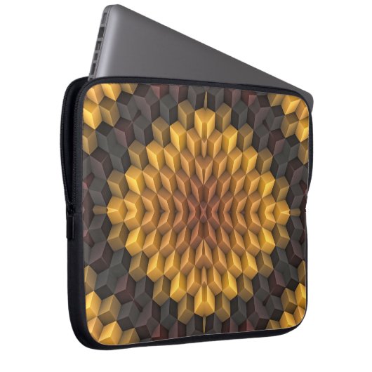 Abstrakte Mustermanipulation abstrakt, kunstvoll,  Laptopschutzhülle (Vorne Rechts)