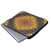 Abstrakte Mustermanipulation abstrakt, kunstvoll,  Laptopschutzhülle (Vorne Knopf)