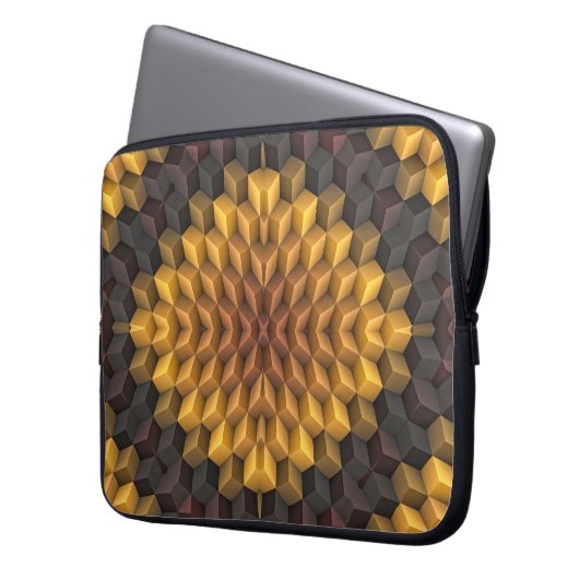 Abstrakte Mustermanipulation abstrakt, kunstvoll,  Laptopschutzhülle (Vorderseite Links)