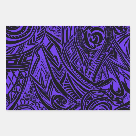 Abstrakte Mustersammlung Geschenkpapier Set (Vorderseite)