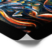 Abstrakte Mutter und Kind Poster (Ecke)