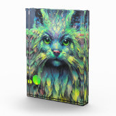 Abstrakte Mystic Cat Fantasy Art Fotoblock (Rechts)
