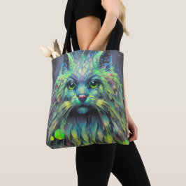 Abstrakte Mystic Cat Fantasy Art Tasche