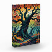 Abstrakte mystische Bäume Fotoblock (Links)