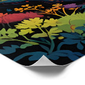 Abstrakte mystische Bäume Poster (Ecke)