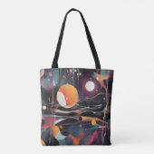 Abstrakte Nacht Tasche (Rückseite)