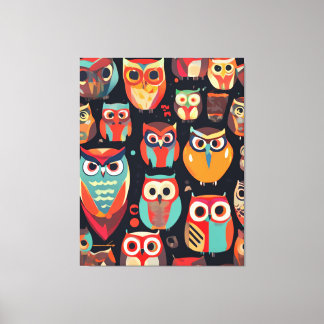 Abstrakte Nachtbeobachter Leinwanddruck