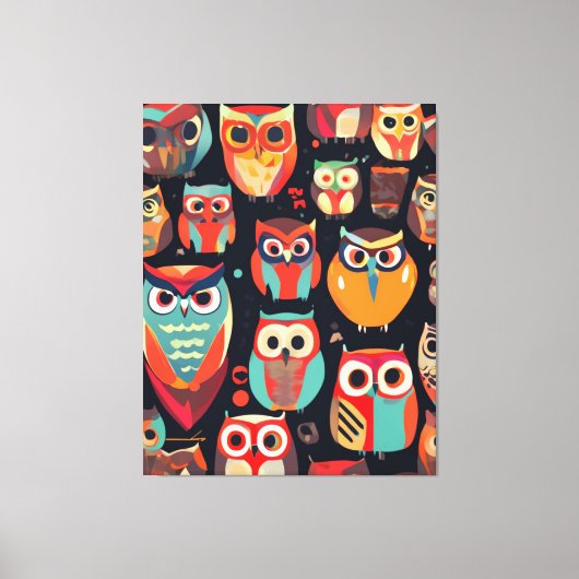 Abstrakte Nachtbeobachter Leinwanddruck (Vorderseite)