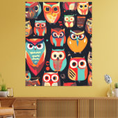 Abstrakte Nachtbeobachter Leinwanddruck (Insitu (Wohnzimmer))