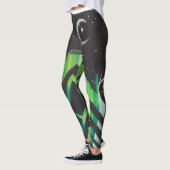 Abstrakte nächtliche Leggings (Links)