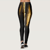Abstrakte Nachtlichter Meerglanz-Reflexion Leggings (Rückseite)