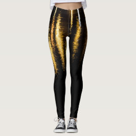 Abstrakte Nachtlichter Meerglanz-Reflexion Leggings