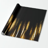 Abstrakte Nachtlichter Schwarz Geschenkpapier (Ungerollt)