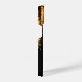 Abstrakte Nachtlichter Schwarz iPhone Hülle (Rechte Seite)