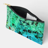 Abstrakte Nähtasche, Abstrakte blaue Tasche, Kunst Zubehörtasche (Offen)