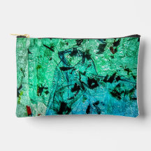 Abstrakte Nähtasche, Abstrakte blaue Tasche, Kunst