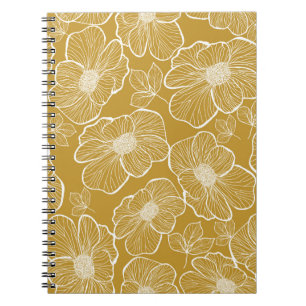 Abstrakte nahtlose Blumenmuster. Blume Notizblock