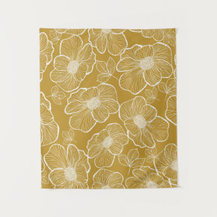 Abstrakte nahtlose Blumenmuster. Blume Wandteppich
