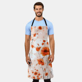 Abstrakte, nahtlose Blumenmuster mit Pinsel  Schürze (Getragen)