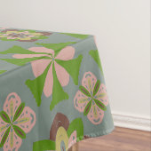 Abstrakte nahtlose Blumenmuster Tischdecke (Beispiel)