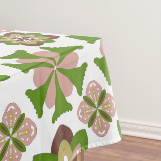 Abstrakte nahtlose Blumenmuster Tischdecke (Beispiel)