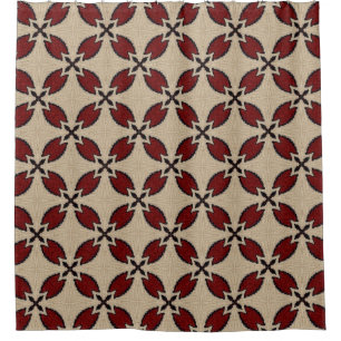 Abstrakte, nahtlose geometrische Fliesenmuster, Duschvorhang