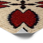 Abstrakte, nahtlose geometrische Fliesenmuster, Poster (Ecke)