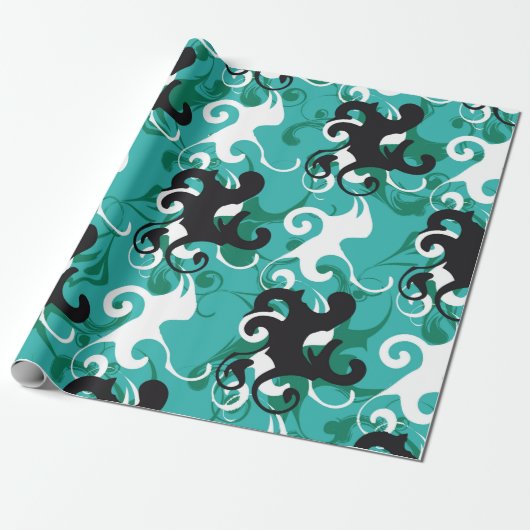 Abstrakte nahtlose Muster qualitativ Vintage illi Geschenkpapier (Ungerollt)