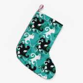 Abstrakte nahtlose Muster qualitativ Vintage illi Kleiner Weihnachtsstrumpf (Vorderansicht (hängend))