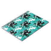 Abstrakte nahtlose Muster qualitativ Vintage illi Notizblock (Linke Seite)