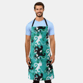 Abstrakte nahtlose Muster qualitativ Vintage illi Schürze (Getragen)