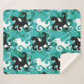 Abstrakte nahtlose Muster qualitativ Vintage illi Sherpadecke (Vorderseite (Horizontal))