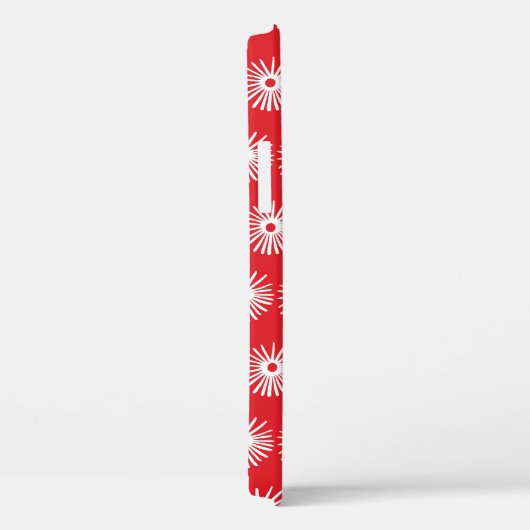 Abstrakte nahtlose Schwarz-Weiß-Blumenstruktur. Case-Mate iPhone Hülle (Rückseite / Rechts)