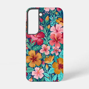 Abstrakte Naive Hibiskus Schmetterlinge Samsung Hü Galaxy Hülle