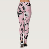 Abstrakte Nassfarbe Leggings (Rückseite)