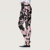 Abstrakte Nassfarbe Leggings (Links)