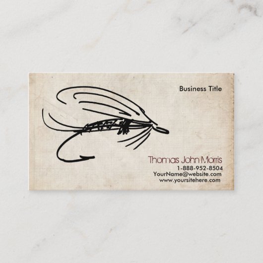 Abstrakte Nassfliege Visitenkarte (Vorderseite)